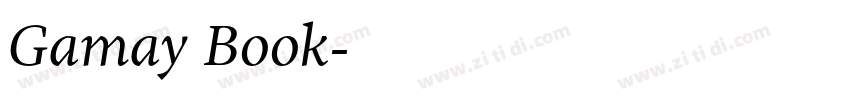 Gamay Book字体转换